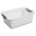 Sterilite 16228012 Small Ultra Plastic Storage Organizer Basket, White (24 Pack)
