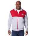 Men's Big & Tall NCAA Zip Front Fleece Jacket by NCAA in Ohio State (Size 2XL)