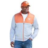 Men's Big & Tall NCAA Zip Front Fleece Jacket by NCAA in Texas (Size XL)