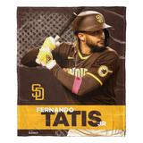 Mlb 575 Padres- Fernando Totis Jr Silk Touch Throw Blanket by MLB in Multi