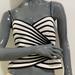 Zara Tops | Js Collection Stripes V Neck Surplice Cami Top - Stripe | Color: Black/White | Size: 8