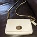 Coach Bags | Coach Ivory Crossbody Leather Bag | Color: Cream | Size: Os