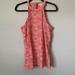 Michael Kors Tops | Michael Kors Pink Circle Print Gold Studded Tank | Color: Pink | Size: L