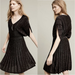 Anthropologie Dresses | Anthropologie Knitted & Knotted Gallivant Metallic Dress Size Medium Petite | Color: Black/Silver | Size: Mp