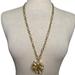 J. Crew Jewelry | J Crew Crystal Petal Pendant Necklace New | Color: Cream/Gold | Size: Os