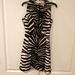 Michael Kors Dresses | Michael Kors Zebra Print Skater Dress Size 8 | Color: Black/White | Size: 8