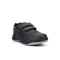 Mens Wide Fit Trainers Mens Coated Leather Trainers Mens Wide Fit Shoes Mens Touch Fastening Trainers Mens Trainers Mens Coated Leather Shoes Sizes 7-14 Size 13 Size 14 Black/White 8 UK