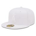 Men's New Era Los Angeles Angels White on 59FIFTY Fitted Hat