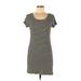 Mossimo Supply Co. Casual Dress - Shift: Black Stripes Dresses - Women's Size Medium