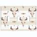 WorldAcc Indian Native Bull Skull 3-Gang Toggle Light Switch Wall Plate in Brown/White | 4.5 H x 6.375 W x 0.15 D in | Wayfair F-T3-DRM015