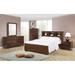 CDecor Home Furnishings Ardino Cappuccino 2-Piece Bedroom Set w/ Nightstand Wood in Brown | 47.25 H x 66 W x 89.25 D in | Wayfair 200496Q-S2N