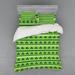 East Urban Home Duvet Cover Set Microfiber in Green | Queen Duvet Cover + 3 Additional Pieces | Wayfair 85098A0392C4495B8666857E7EF12355