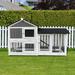 Tucker Murphy Pet™ Chicken Coop Large Wooden Outdoor Bunny Rabbit Hutch Hen Cage w/ Ventilation Door | 36.2 H x 57.87 W x 20.86 D in | Wayfair