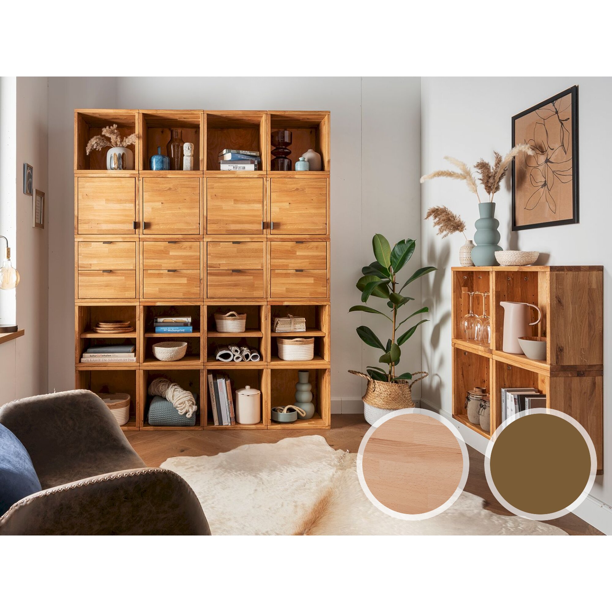 Massivholz »Marco« Würfelsystem Würfel 35 / Kernbuche