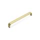 10pk Satin Brass Slim Chunky Drawer Cabinet Handle, 128mm Fixing Centres, Cupboard Door Knob or Dresser Drawer Pull