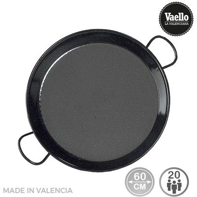 Vaello Campos - Traditionelle Paella-Pfanne aus emailliertem Stahl ø60cm (20 Personen) . vaello