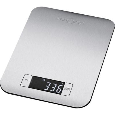 Profi Cook pc-kw 1061 Küchenwaage digital Wägebereich (max.)=5 kg Edelstahl, Schwarz 220 x 165 x 15 Image