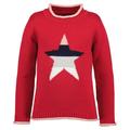 BLUE SEVEN - Strickpullover Striped Star In Rot, Gr.122