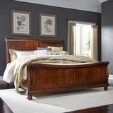 Rustic Traditions Rustic Cherry King California Sleigh Bed