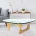 Modern Triangle Coffee Table，0.47Inches Thickened Tempered Glass, Coffee, Console, Sofa & End Tables