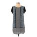 Dina Be Casual Dress - Shift: Black Print Dresses - Women's Size Small