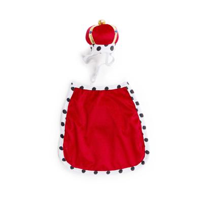 King for a Day Cat Costume, X-Small, Multi-Color