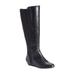 Wide Width Women's The Claudette Wide Calf Boot by Comfortview in Black (Size 7 W)