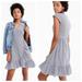 J. Crew Dresses | J. Crew Navy & White Gingham Faux Wrap Dress || Size 4 | Color: Blue/White | Size: 4