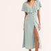 Free People Dresses | Free People Messenger Midi We Free Ruffle Madewell Anthropologie Maxi Dress Xs 2 | Color: Blue | Size: Xs