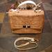 Kate Spade Bags | Kate Spade Twist Lock Cork Fabric And Leather Shoulder Crossbody Bag | Color: Cream/Tan | Size: Os