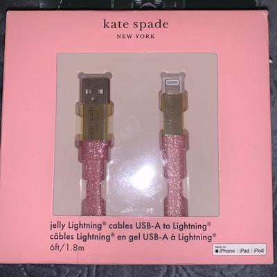 Kate Spade Cell Phones & Accessories | Kate Spade Jelly Lightning Cable Usb-C Lightning. 6 Feet. | Color: Pink | Size: Jelly Lighting Cable Usb-A