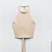 Zara Tops | Nwt Zara Halter Knit Top | Color: Cream | Size: L