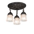 Meyda Lighting Summer Wheat 12 Inch 3 Light Semi Flush Mount - 239970