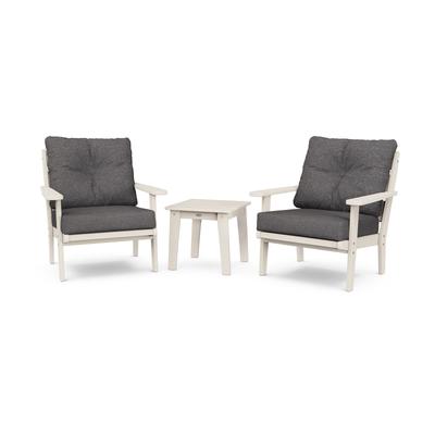 POLYWOOD Lakeside 3-Piece Deep Seating Chair Set