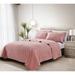 West Valley Stonewashed Micro Trapunto Embroidered Quilt Set