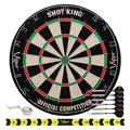 Viper Shot King Bristle Dartboard & Viper Dartboard Backboard, Sisal in Gray | Wayfair 41-0000