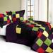 Break Free Party 3PC Vermicelli - Quilted Patchwork Quilt Set (Full/Queen Size)
