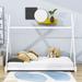 Isabelle & Max™ Twin Size House Platform Bed Wood in White | 63.2 H x 41 W x 80 D in | Wayfair A9A00E88AAE84DED983605F3E7E42B7E