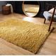 Serene Gold/ Yellow 100% Polypropylene 5cm Pile Shaggy Rug