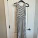 Athleta Dresses | Athleta Gray And White Stripes, Sleeveless Maxi Dress Size Small | Color: Gray/White | Size: S