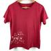 Columbia Tops | Columbia Shirt Womens Medium Red Short Sleeve Tee Floral | Color: Red | Size: M