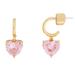 Kate Spade Jewelry | Kate Spade My Love Pink Heart Earrings | Color: Gold/Pink | Size: Os