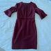 J. Crew Dresses | Jcrew Burgundy Sheath Dress Size 4 | Color: Red | Size: 4p