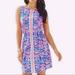 Lilly Pulitzer Dresses | Lilly Pulitzer Windward Pima Cotton Dress | Color: Blue/Pink | Size: Xs