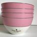 Kate Spade Dining | Kate Spade Rutherford Circle Blush Pink All Purpose Bowls | Color: Pink/White | Size: Os