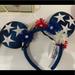 Disney Accessories | Blue Stars Mickey Ears - Red/White/Blue Headband | Color: Blue/Red | Size: Os