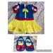 Disney Costumes | Disney Baby Baby Snow White Costume & Matching Shoes Size 6-9 Months | Color: Blue/White | Size: 6-9 Months