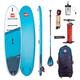 Red Paddle Co 30,6 cm (10 '6 Zoll) Ride Hybrid Tough Paket Paddle Board, blau, 10'6"