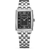 Toccata Ladies Stainless Steel & Diamond Bracelet Watch - Black - Raymond Weil Watches