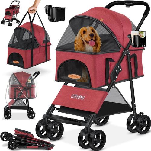 Hundewagen 2in1 Hundebuggy Hundebox Transporttasche Faltbar klappbar bis 20 kg Haustiere Buggy mit